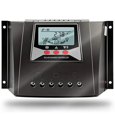 Image of SolaMr 50A Solar Charge Controller 12V/24V/36V/48V Automatic Identification Voltage intelligent Regulator with LCD Display for Home System WP5048D