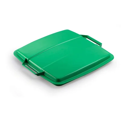 Image of Durable DURABIN 90 Lid Green to Be Used with Waste Bin Easy Grip Handle Made of Strong Polypropylene