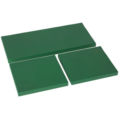 Image of Outsunny Outdoor Seat Cushion Pads for Rattan Furniture, 3 PCs Garden Furniture Cushions, Green