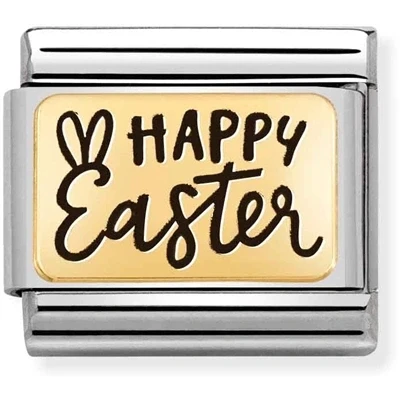 Image of Nomination Gold Happy Easter Charm