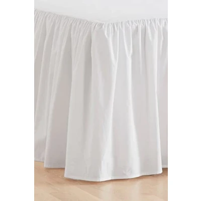 Image of Jotex Zack Valance Bed Skirt, Organic Cotton, Height 60 cm, White, 160 x 200 cm