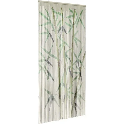 Image of vidaXL Insect Door Curtain Bamboo Print 90x220 cm
