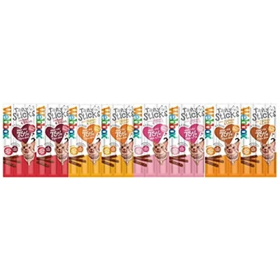 Image of Webbox Cats Delight Tasty Sticks Chews Treats Variety Pack 12 x 6 (72 Sticks)