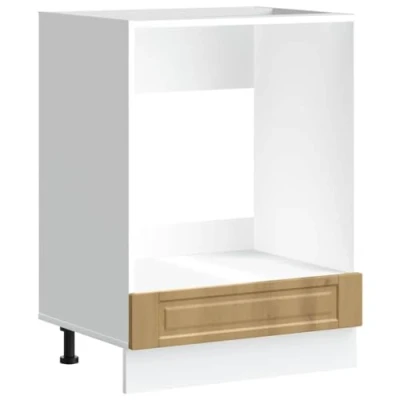 Image of vidaXL Oven Cabinet Porto Artisan Oak Engineered Wood Kitchen Storage Unit Compact and Versatile Design with Adjustable Feet