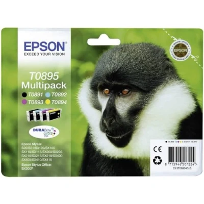 Image of Epson C13T08954020 Inkjet Cartridges (Pack of 4)