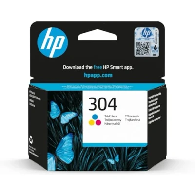 Image of HP 304 Standard Capacity Colour Original Ink Cartridge Page Yield 100 (P/N N9K05AE)