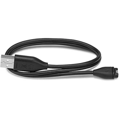 Image of Garmin 0.5m USB Charging &amp; Data Cable Durable Black Accessory for Running Watches