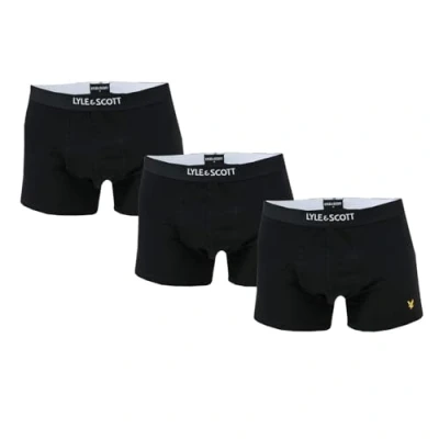Image of Men&#039;s Lyle And Scott Nathan 3 Pack Boxer Shorts in Black