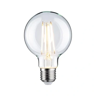 Image of Paulmann 28968 LED Globe Filament Bulb G80 E27 230V 806lm 7.5W 2700K Clear Dimmable Light