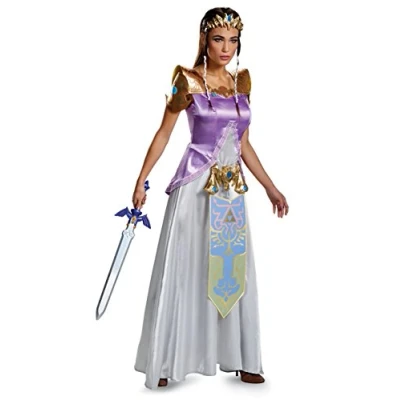 Image of DISGUISE 98796B 15L ZELDA DELUXE ADULT Legend Dress Up &amp; Accessories, Purple, Medium