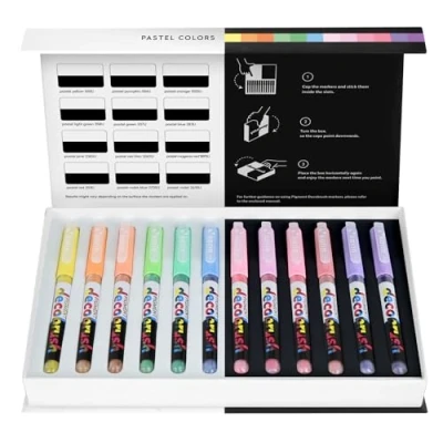 Image of Karin Pigment Decobrush Crafting Brush Marker Pen, Pastel, One Size, KAR29C7