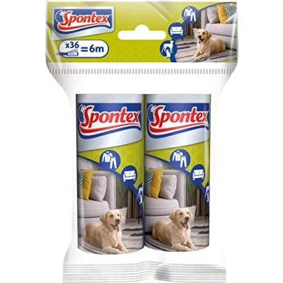 Image of Spontex Lint Roller Refills, Pack of 2