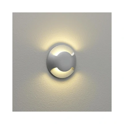 Image of Beam Two LED 1 Light Outdoor Wall Painted Silver IP67
