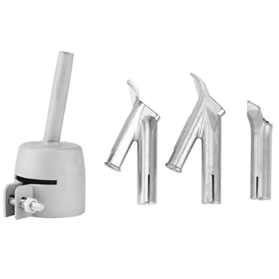 Image of Wiedfedy 4Pcs Speed Welding Nozzles for Vinyl PVC Plastic Hot Air Blower Triple cornered Nozzle Round Y Type
