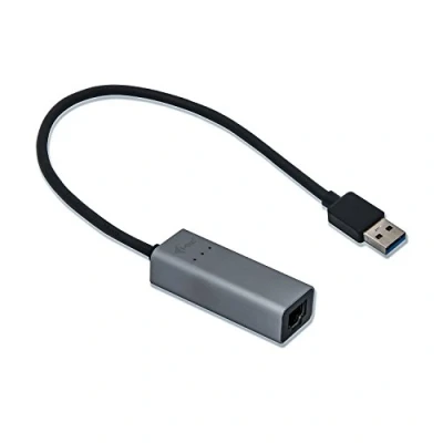 Image of i tec USB 3.0 Metal Gigabit Ethernet Adapter, 1x to RJ 45, 10/100/1000 Mbps, LED, for laptop tablet PC, Windows Mac Linux Android, Space Grey colour