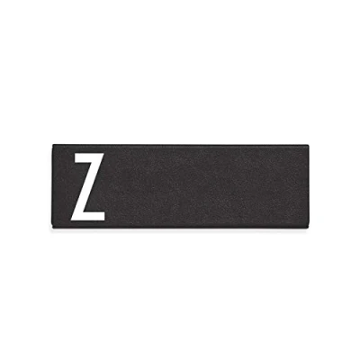Image of Design Letters Personalised Black Metal Pencil Case for Pen, Pencil, Eraser, Ruler Ideal Stationary Storage Gift Work and School (Z)