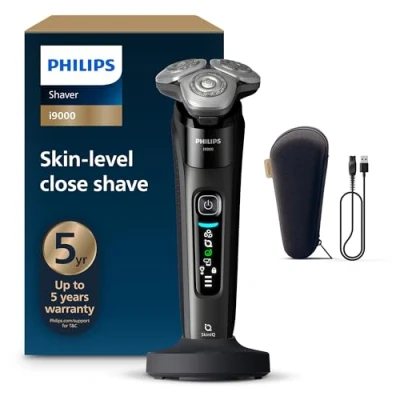 Image of Philips Shaver i9000, Wet &amp; Dry Electric Shaver, with Skin IQ Technology, Lift Cut, 360 Precision Razor Blades, X9000/30