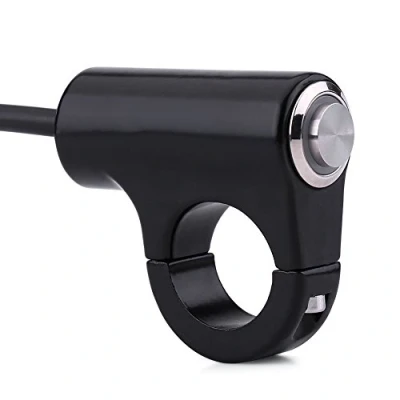 Image of Aramox Motorcycle Handlebar Switch,22mm Mount Start Kill Switch Push Button Headlight Brake Fog Lights ON/OFF Switch(Model B)