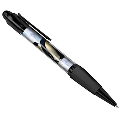Image of DV DESIGN Funny Penguins Snow Scene Black Ballpoint Pen Nature Wild #8102