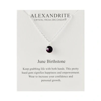 Image of Philip Jones June (Alexandrite) Birthstone Necklace Created with Zircondia® Crystals