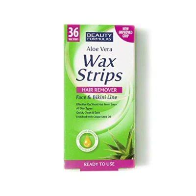 Image of Beauty Formulas hair removal wax strips Face &amp; Bikini Line by