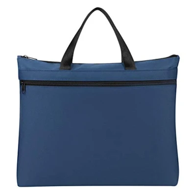 Image of ITODA Portable B4 Document Bag Handbag Oxford File Carrying Briefcase Office Messenger Zippered Business Documents Expanding Folder Storage Tote
