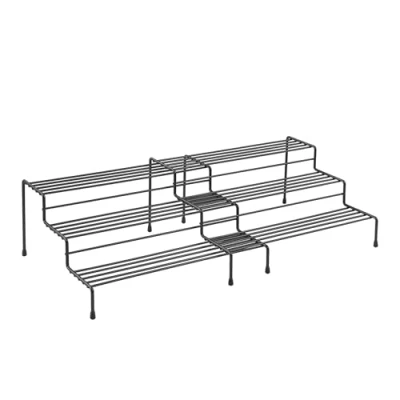 Image of Metaltex 2 extendable spice racks, Black, 28/55x23x13