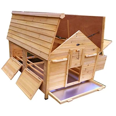 Image of Eggshell EXTRA LARGE CHICKEN COOP HEN HOUSE POULTRY ARK HOME NEST BOX COUP WITH SLIDE OUT CLEANING TRAY THE BIGGEST UK WIDE