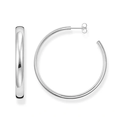 Image of Thomas Sabo Women Silver Hoop Earrings CR641 001 21