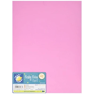 Image of Craft Planet 9inch x 12inch Funky Foam Pink