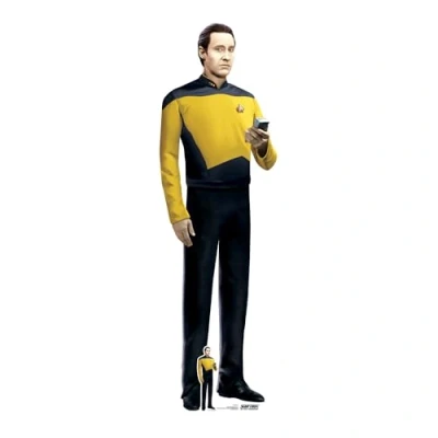 Image of Star Cutouts SC4679 Data Cardboard Cut Out Height 179cm Ideal for Trek Theme, Parties, Birthdays, Collectors &amp; Fans, Room Decorations Events