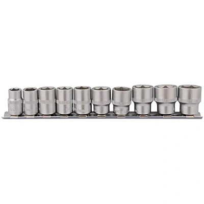 Image of Draper Socket Set on Metal Rail, 3/8&quot; Sq. Dr. (10 Piece)