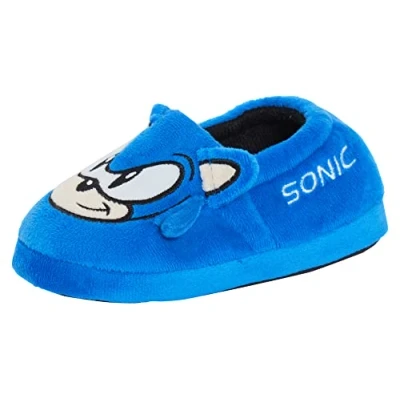 Image of Sonic The Hedgehog Slippers 12 UK Child Blue