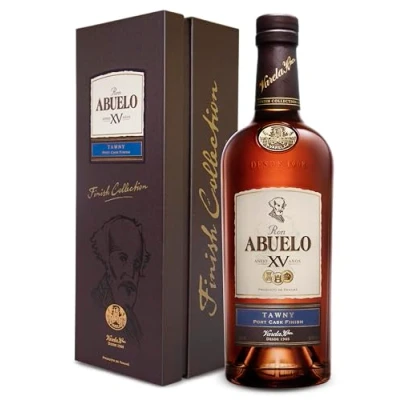 Image of Ron Abuelo Tawny Rum Finish Collection Añejo XV Años Aged in Port Casks, 70cl 40%