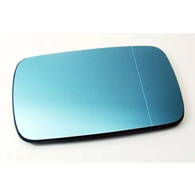 Image of Fits For BMW E46 Coupe Cabrio Right Mirror Glass Blue Heated Aspheric Anti Blind Spot