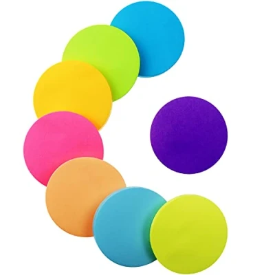 Image of Sticky Notes, 560Sheets 8 Colors Round Shape Self Notes Pad, Bright Post Stickies, Super Colour for Office Home School Meeting(60mmx60mm)