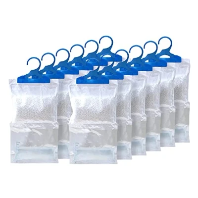 Image of STERUN 12 Wardrobe Dehumidifier Hanging Bags With Leak Proof Storage Bag &amp; Hook Ideal To Stop Mould, Mildew Condensation For Damp Remover