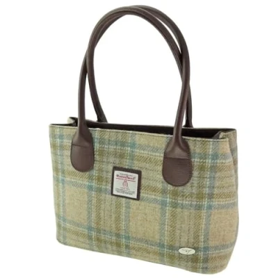 Image of Glen Appin of Scotland Harris Tweed Classic Handbag LB1003 Cassley (Colour 132 Beige)
