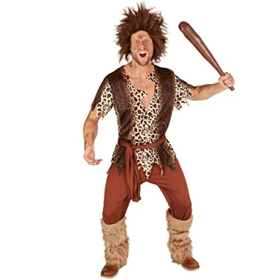 Image of dressforfun Men’s costume Stone Age Man Comfortable elasticated trousers Cool top in leopard print Includes belt (L No. 301341)