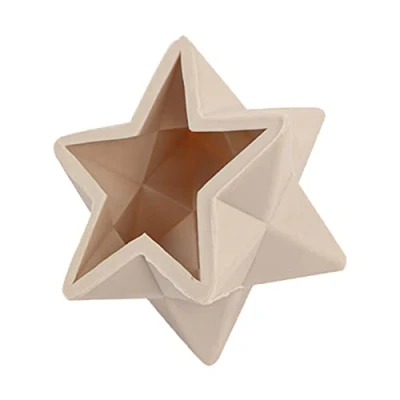 Image of Reusable 3D Star Candle Mold Resin Casting DIY Epoxy Silicone Mould