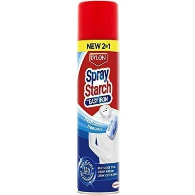 Image of Dylon Spray Starch with Easy Iron 2 in 1 (pack of 12 x300ml)