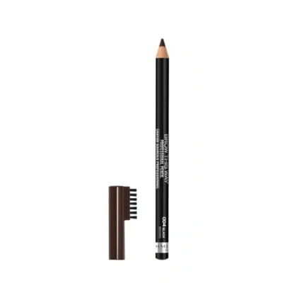 Image of Brow This Way Professional Pencil 004 Brack Brown by Rimmel London for Women 0.05 oz Eyebrow