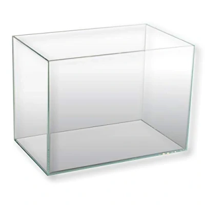 Image of Amtra Nanoscaping Aquarium Tank 30 Liters Extra Clear Glass Case 35x28x30 cm for Goldfish or as a Turtle Water Turtles with Shock Absorbing Mat Included