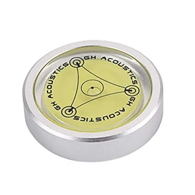 Image of DollaTek Alloy LP Disc Stabilizer Turntable Balanced Bubble Spirit Level for Phonograp Vinyl Record Vibration Accessories Silver