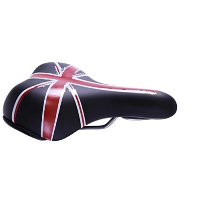 Image of SELLE ROYAL UNISEX UNION JACK BIKE EXTRA COMFORT SADDLE BLACK SEAT