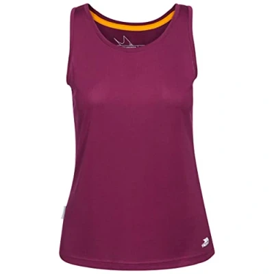 Image of Trespass Women&#039;s Tissy Quick Dry Long sleeved Active Top Grape Wine, 2X Small