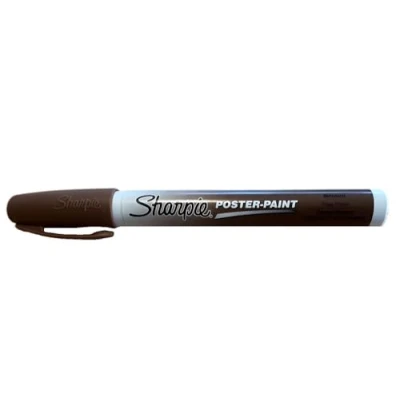 Image of Sharpie Water Based Poster Paint Marker Pen Fine Tip Brown