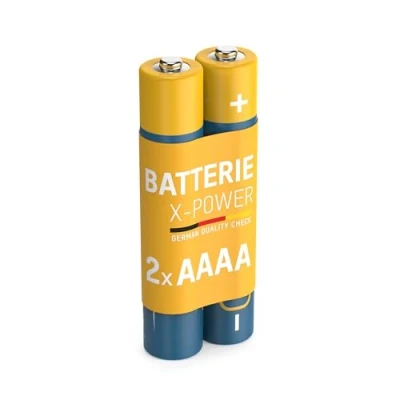 Image of Ansmann LR8 1.5V X Power AAAA Alkaline Battery Pack of 2 Used For Microsoft Surface Pen Stylus &amp; Dell Venue Pro tablets smartphones Pencil MX2500 medical devices headlamps