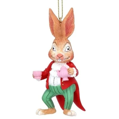 Image of Gisela Graham Fairy Tale Collection March Hare Tree Hanging Decoration
