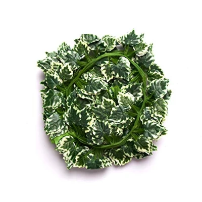 Image of Best Artificial 12 Pack of 200cm / 7ft Ivy Garland Hanging Vine String Plant (Variegated Grape IL01)